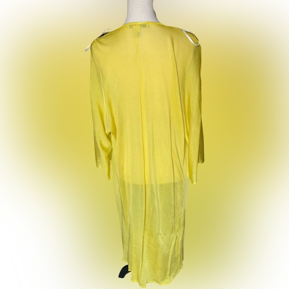 Forever 21 Bright Yellow Extra Long Summer Sweater - Picture 4 of 5